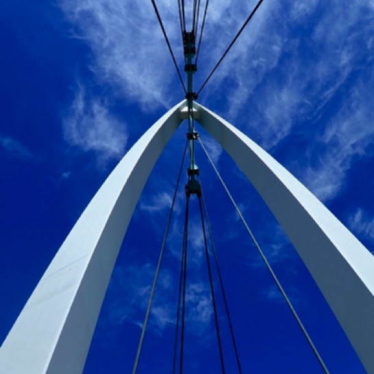 Looking up
